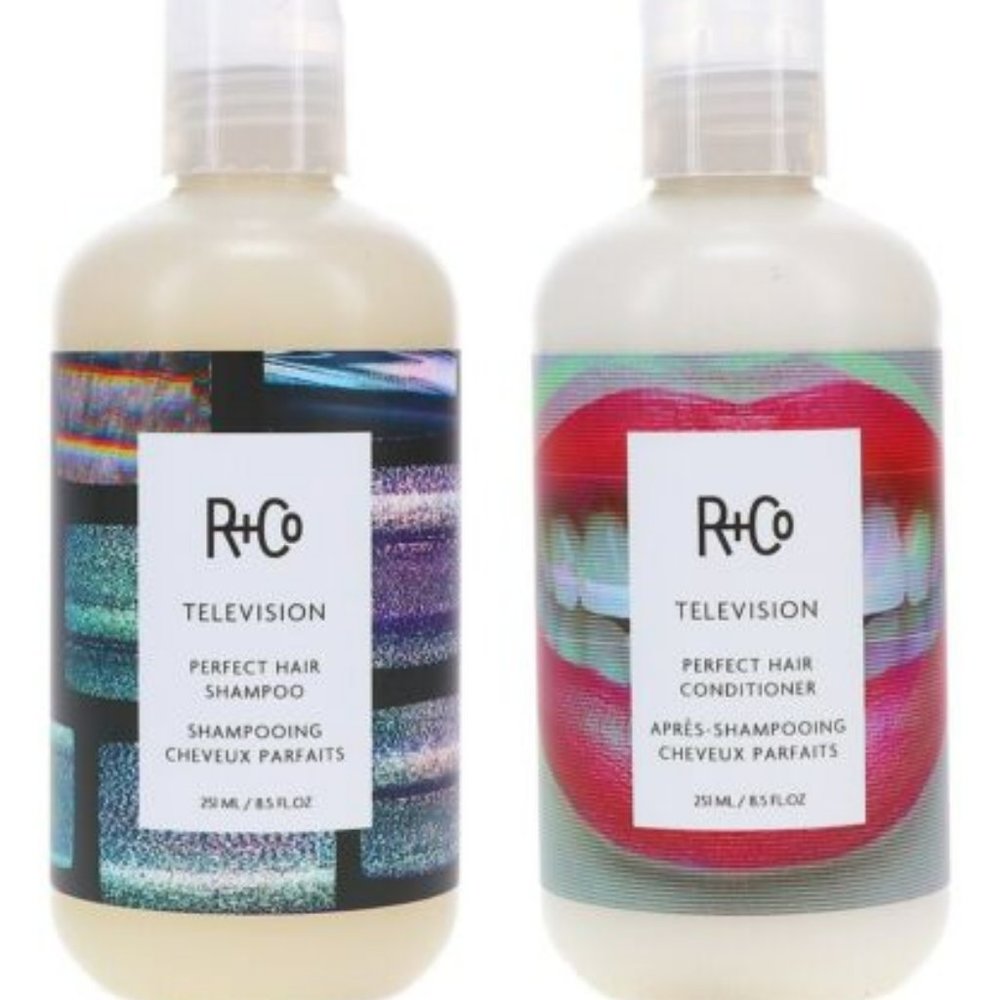 NEW, SEALED R+Co TELEVISION Shampoo and Conditioner Set, Full Size, FREE SHIP!